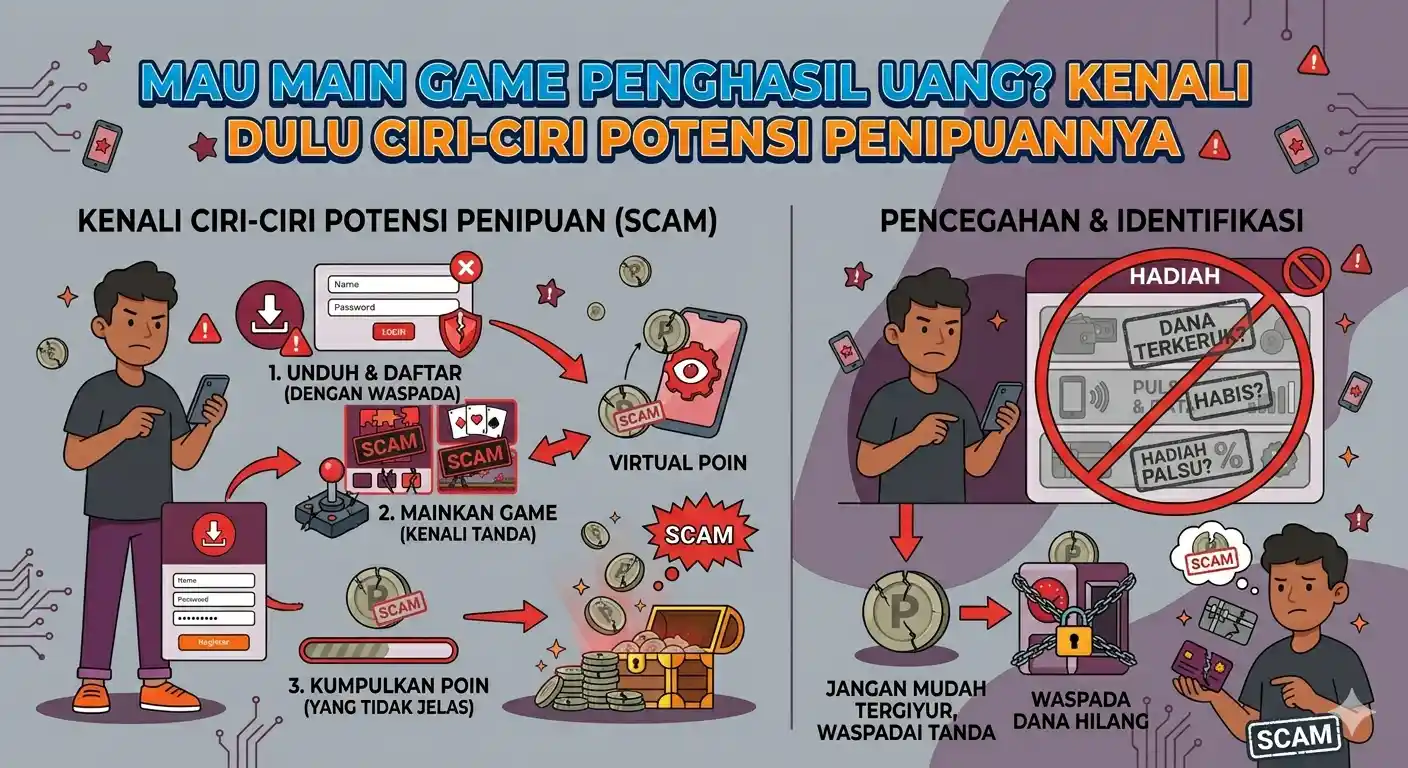 Mau Main Game Penghasil Uang? Kenali Dulu Ciri-Ciri Potensi Penipuannya